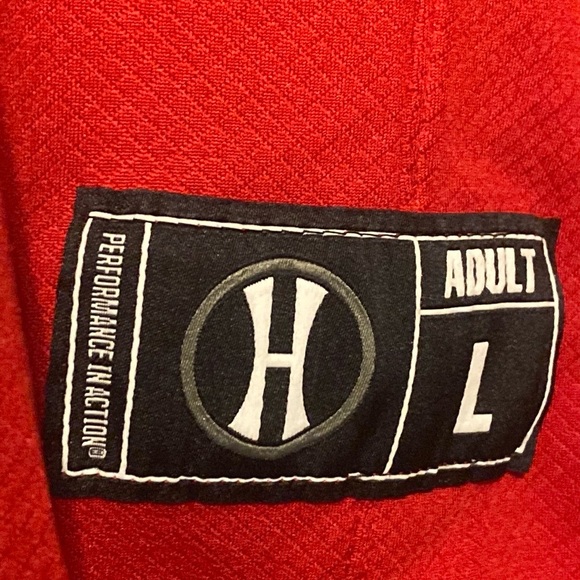 Maryland Holloway Performance Dry-Excel #18 Baseball Patch 68 Jersey Red Adult L - Picture 3 of 4